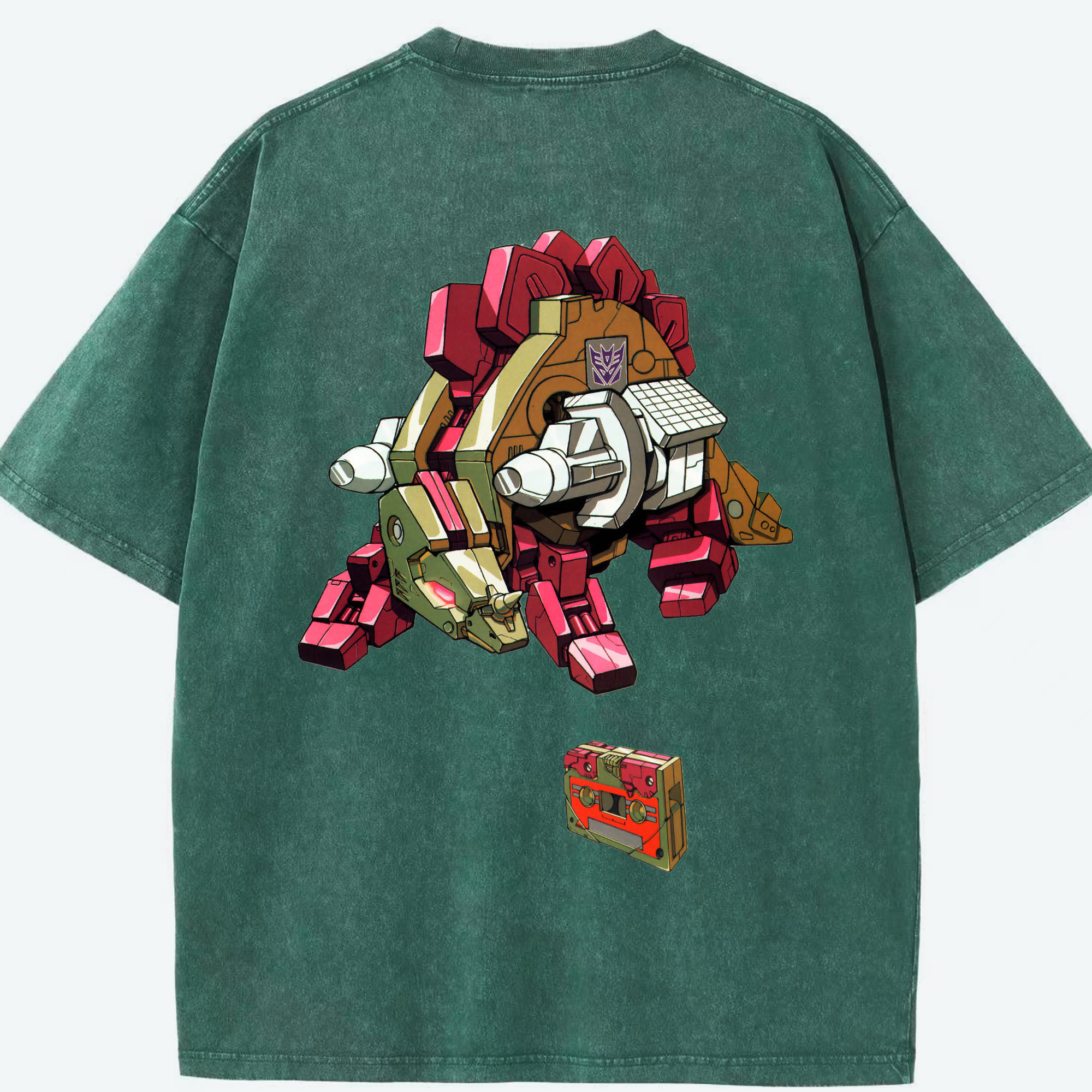 （画像用）  綿100% ヴィンテージ風 半袖Tシャツ（背面プリント）